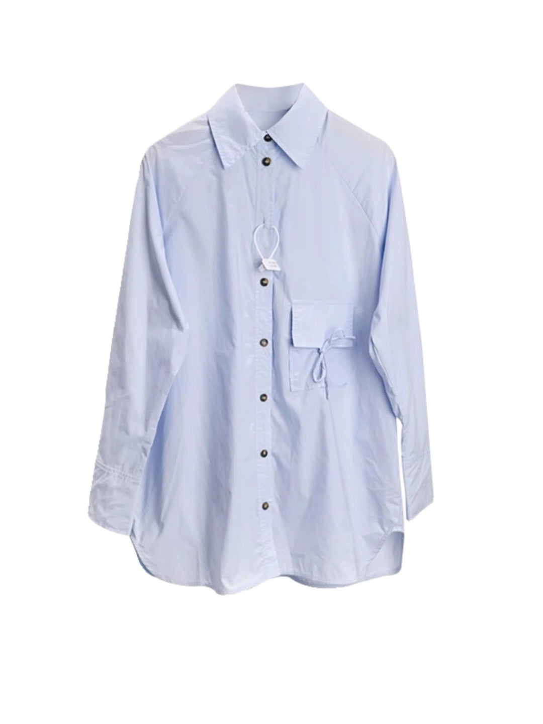Damen Lässige Oversize-Hemdbluse mit Knopfleiste Drune