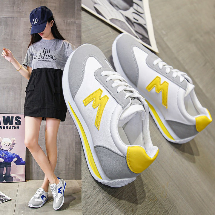 Damen  leichte Retro-Sneaker mit gepolstertem Komfortfußbett, atmungsaktivem Obermaterial und profilierter Laufsohle Drune