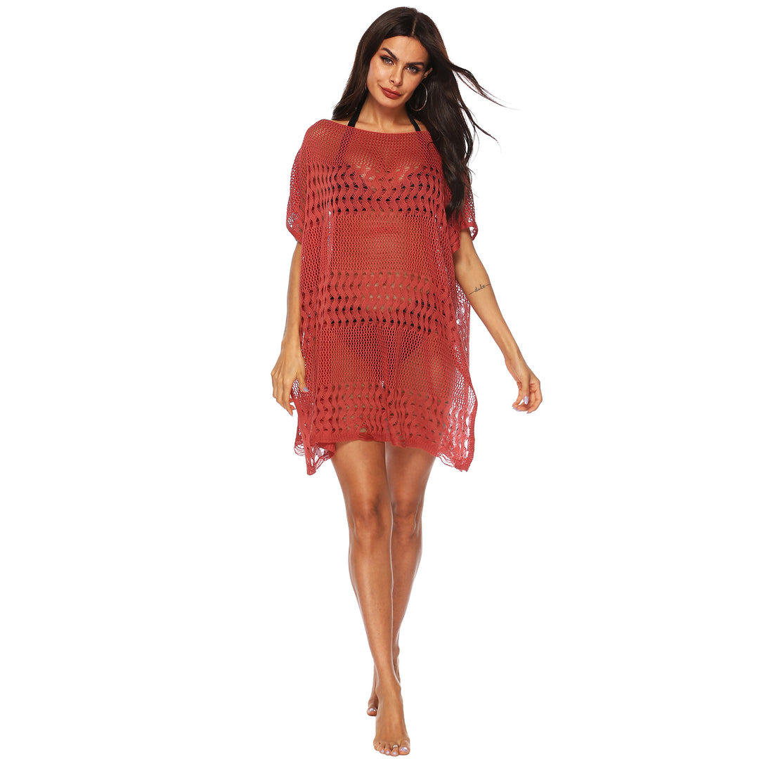 Damen eleganter Strandsarong mit filigranem Häkelmuster Drune