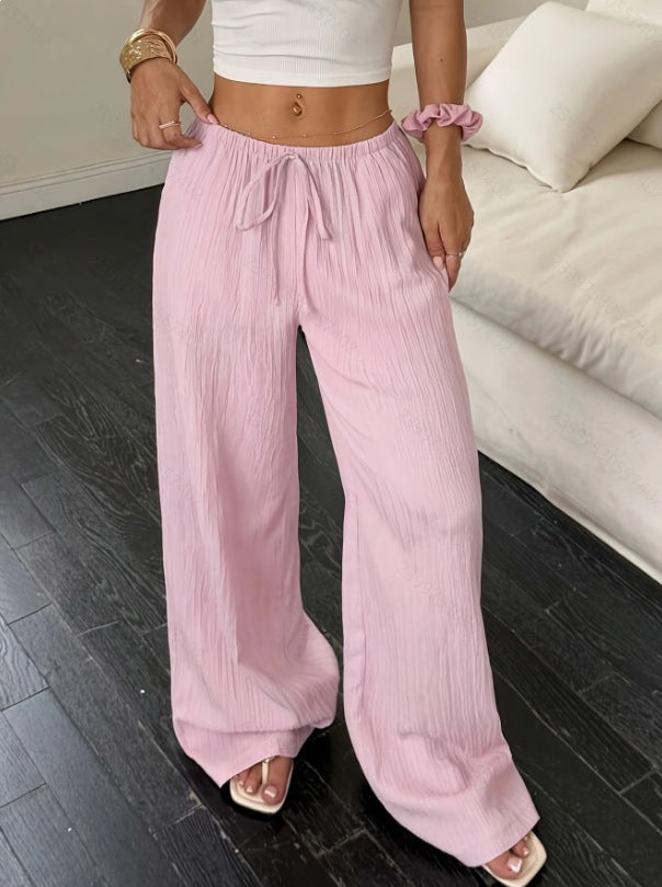 Damen weite Sommerhose mit Gummizug Drune