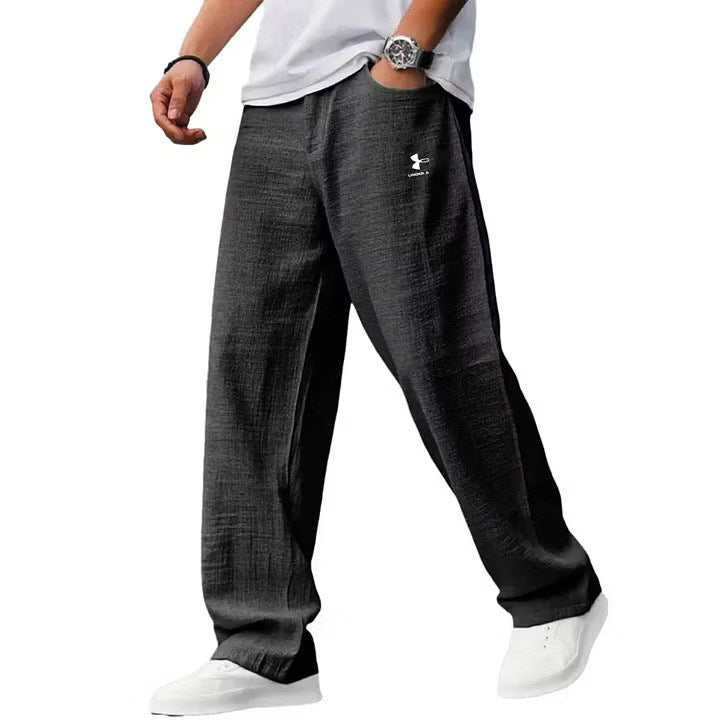 Herren Lässige Leinenhose Drune