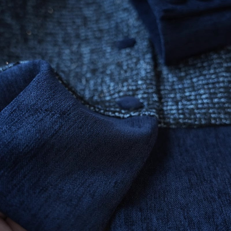 Damen Elegante Kurzjacke mit strukturiertem Gewebe Drune