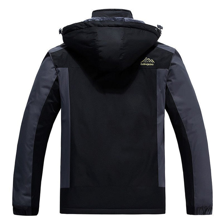 Herren Trekkingparka mit warmem Teddyfutter, abnehmbarer Kapuze und wasserdichter Softshell-Außenschicht Drune