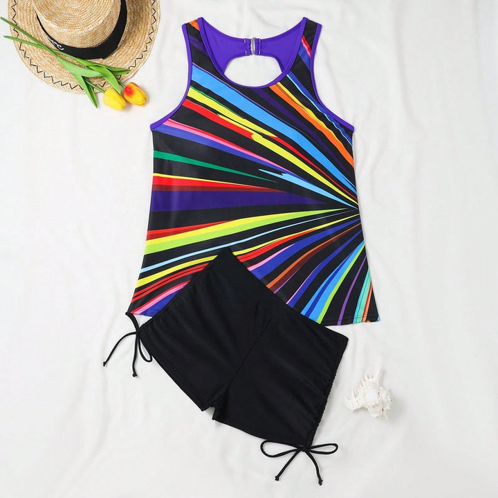 Damen Sportliches Tankini-Set Drune