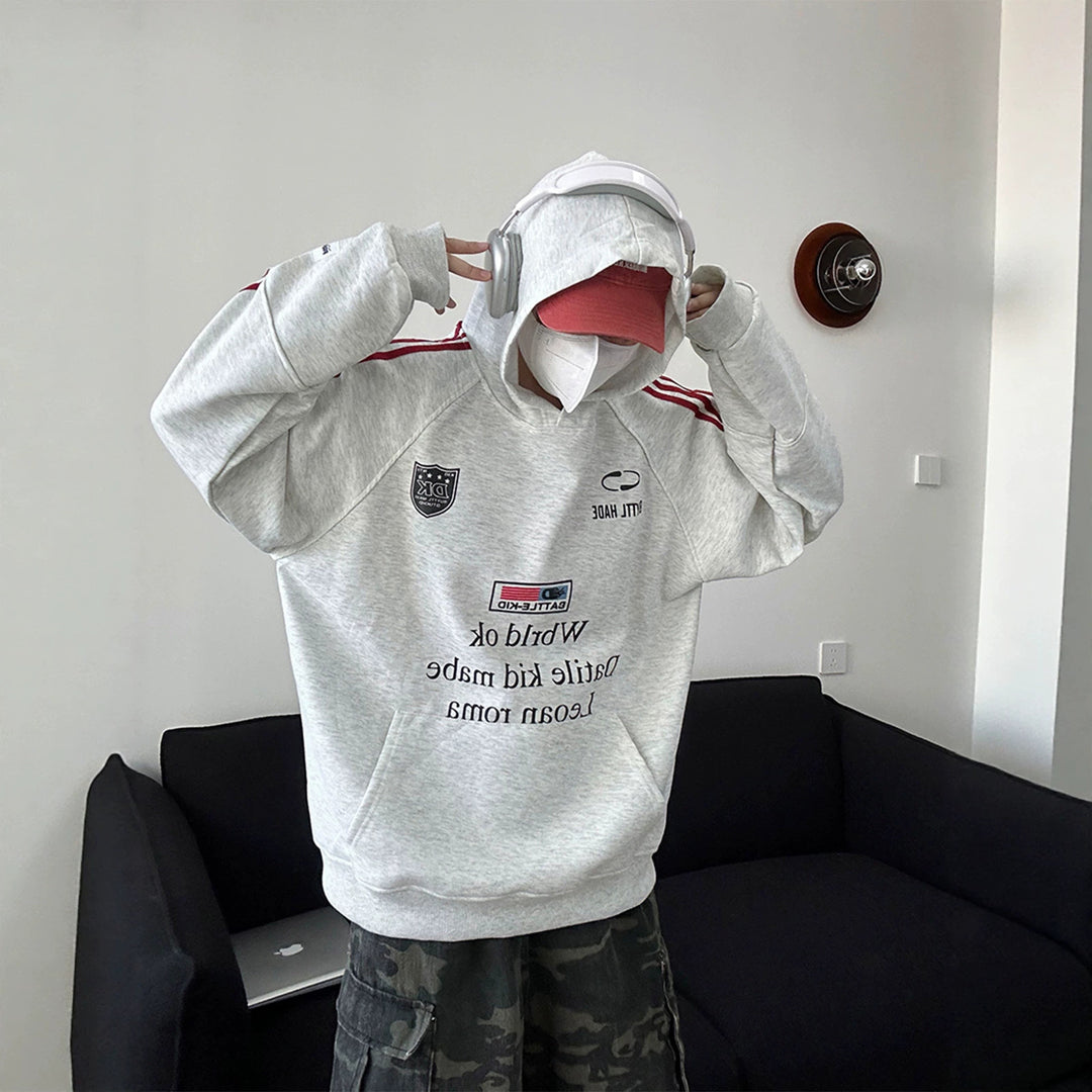 Unisex Urbaner Kapuzenpullover mit kreativen Grafiken Drune
