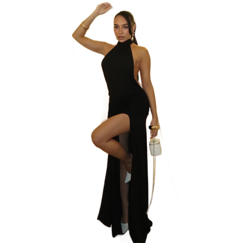 Damen Maxikleid mit raffiniertem Cut-Out und figurschmeichelndem Design Drune