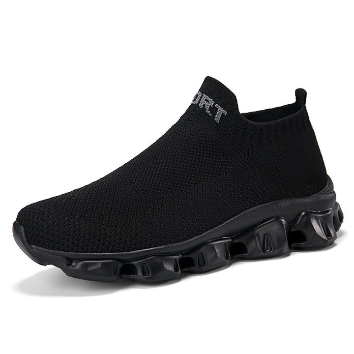 Unisex nan nahtloser Strick-Slip-On mit sockenähnlichem Schaft und skulpturierter Dämpfungssohle Drune