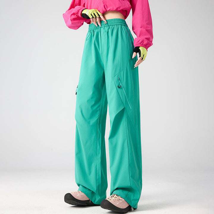 Herren Weite technische Cargo-Hose mit Utility-Taschen und elastischem Bund Drune