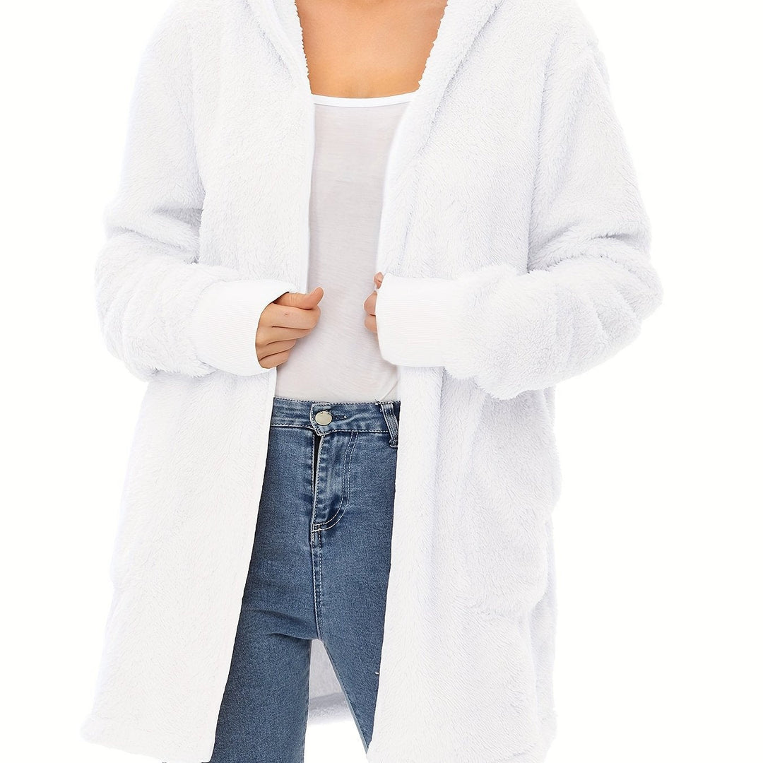 Damen weicher Fleece-Mantels Drune