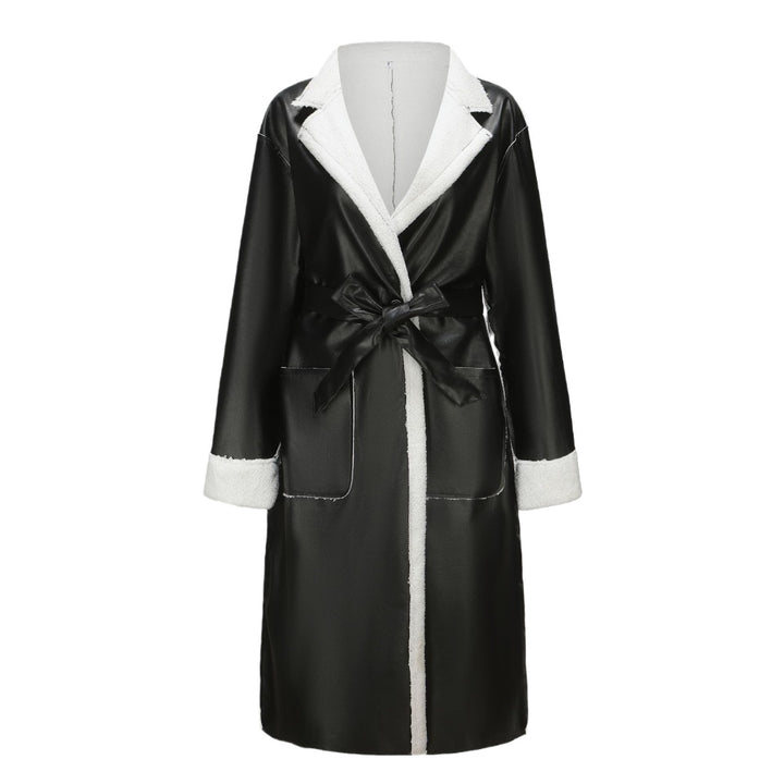 Damen hochwertiger Oversized-Mantel mit weichem Teddyfutter Drune