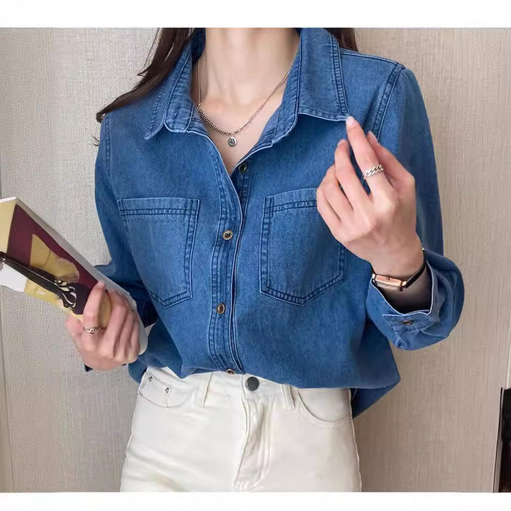 Damen Denim Hemd Drune