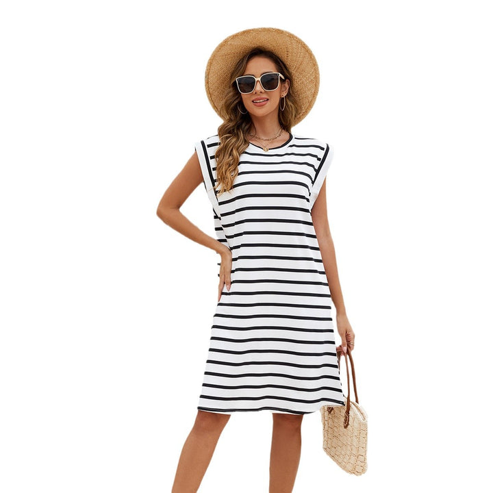 Damen Freizeitkleid mit elegantem Streifenmuster Drune