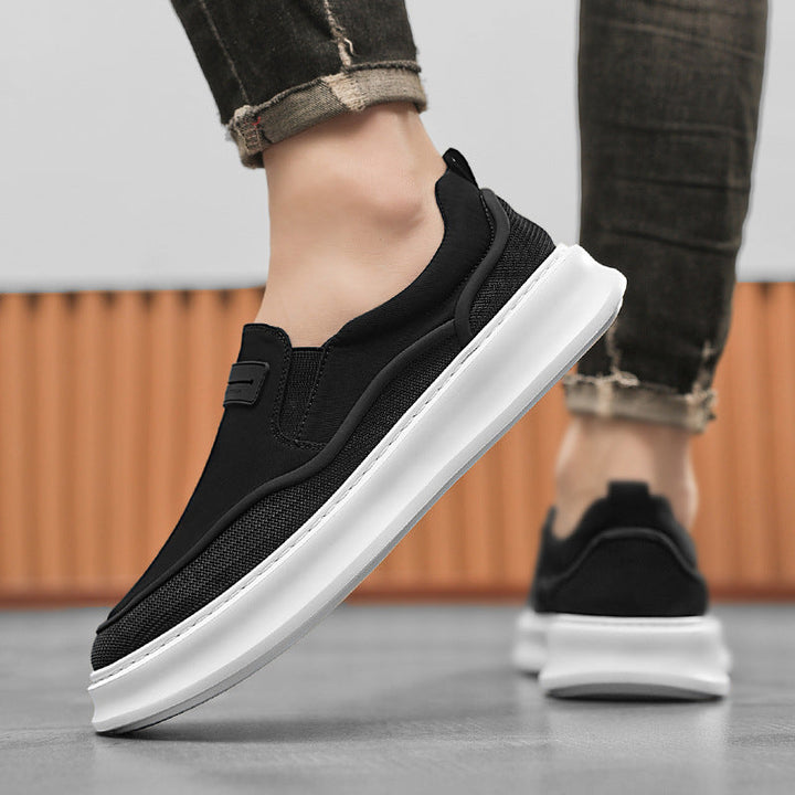 Damen Bequeme Slip-On Sneakers mit elastischem Obermaterial und weicher Dämpfung Drune