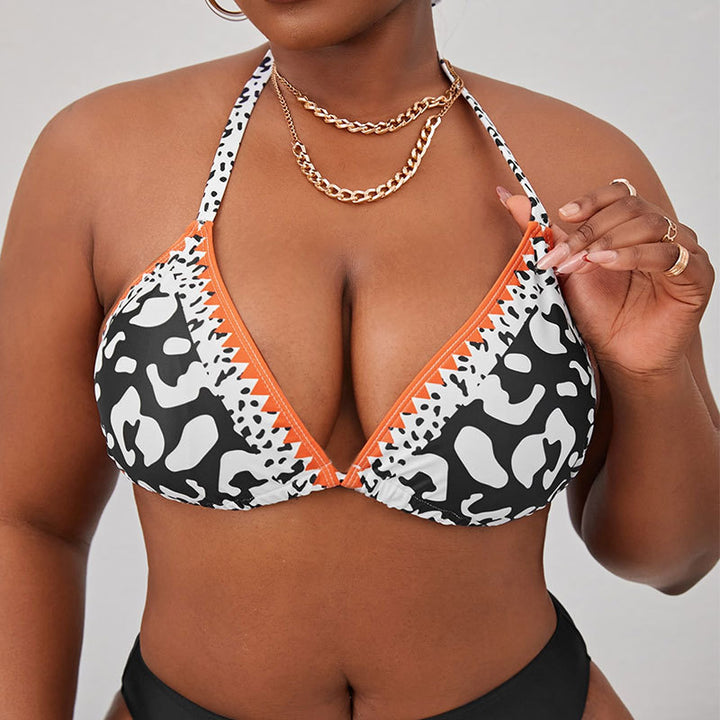 Damen Triangel-Bikini mit aufregendem Leoparden-Print Drune