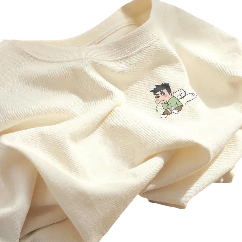 Damen Sweatshirt mit kreativem Cartoon-Motiv Drune