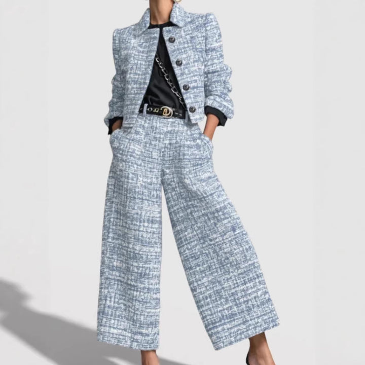 Damen Modernes Tweed-Anzug-Set
