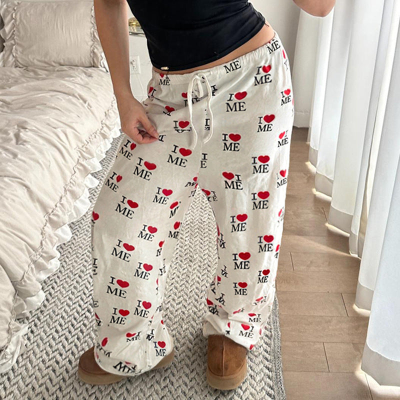 Damen Bequeme Lounge-Hosen mit einzigartigem Motiv Drune