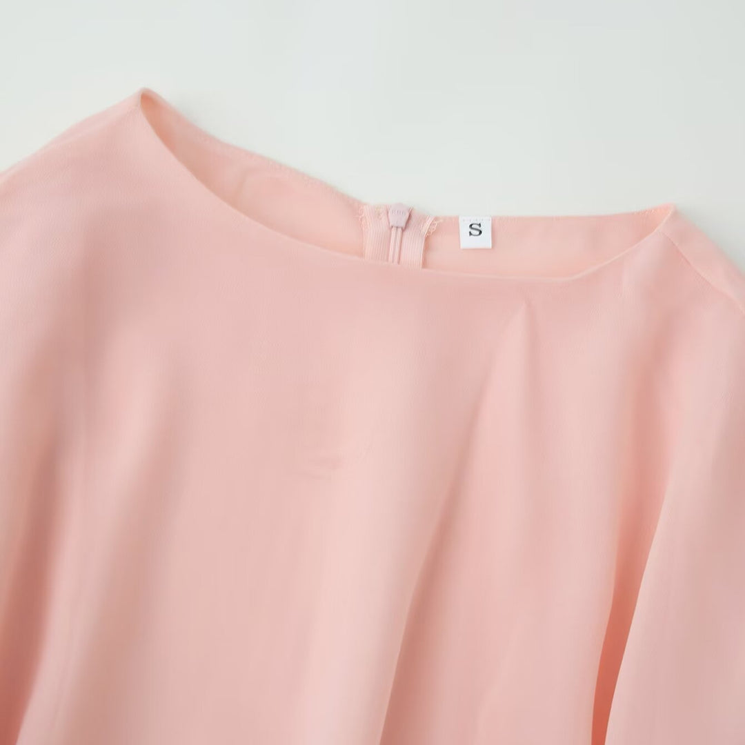Damen Fließendes Maxikleid mit Cape-Überwurf und mehrlagigem Chiffon-Top Drune