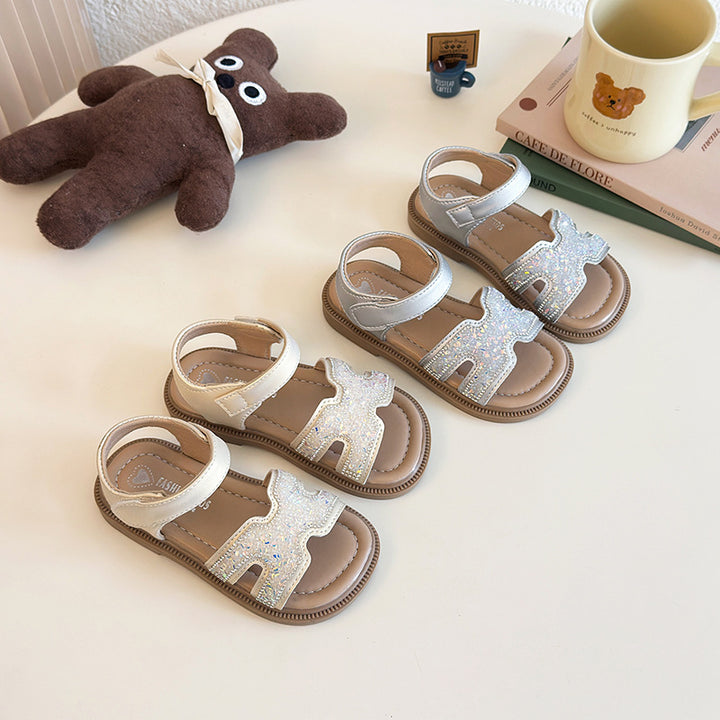 Kids Funkelnde Sommer-Sandalen Drune