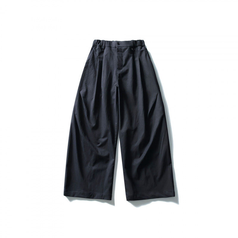Damen Weite Culotte-Hose mit hoher Taille und elastischem Bund Drune