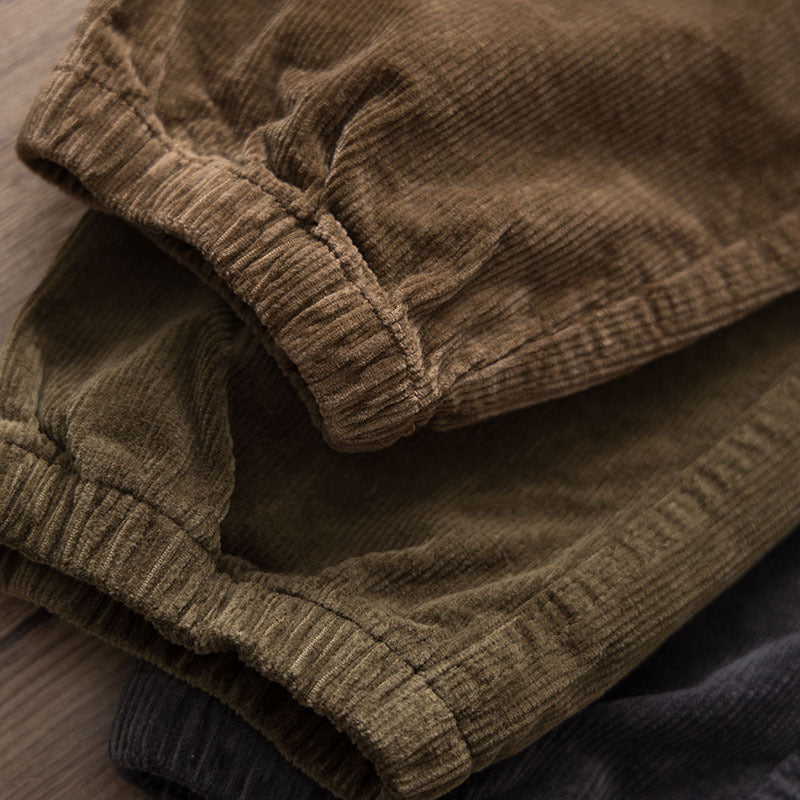 Herren Chino-Joggerhose aus Baumwollmix mit elastischem Bund, Tunnelzug und elastischen Knöchelbündchen Drune