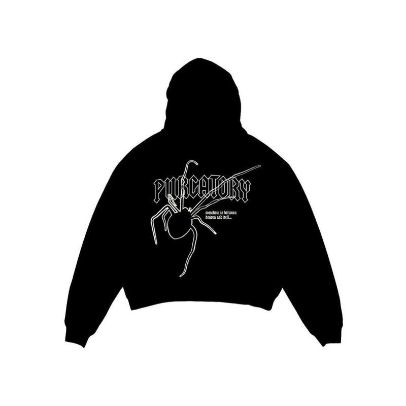 Unisex nan Kapuzensweatshirt mit Used-Frontdruck und Kängurutasche Drune