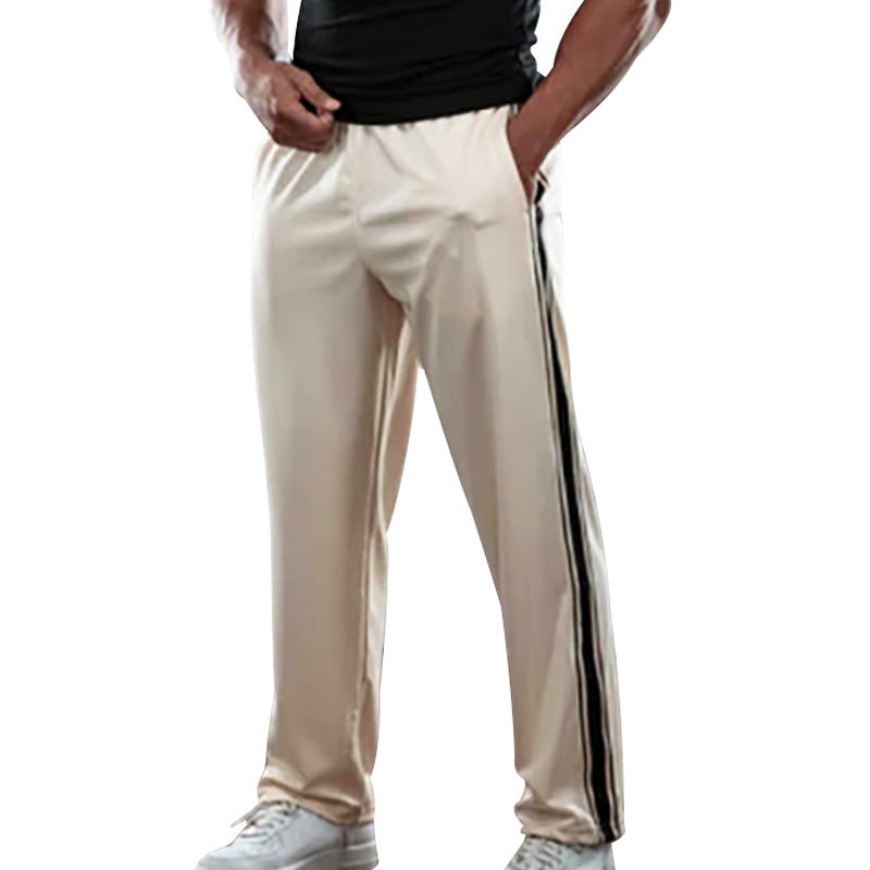 Herren Sportliche Trainingshose mit elastischem Bund und seitlichen Streifen Drune