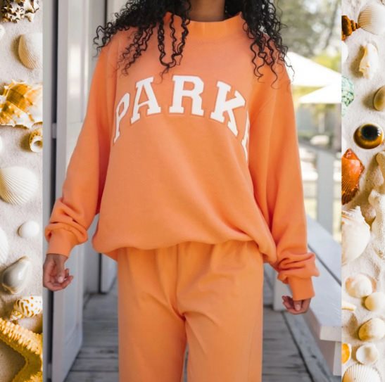 Damen Gemütliches Freizeit-Set mit Oversize kurz geschnittenem Sweatshirt und elastischen Baumwoll-Shorts Drune