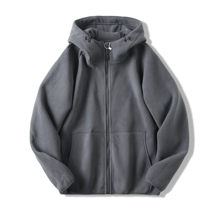 Damen Fleecejacke mit innovativem Kapuzen-Design und praktischen Taschen Drune