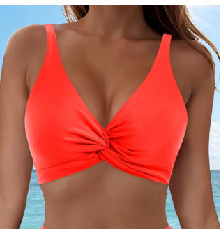 Damen Sportliches Bikinioberteil mit Twist-Design Drune