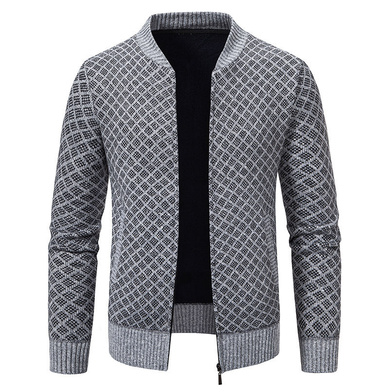 Herren modischer Strickblazer mit feinem Strukturmuster Drune