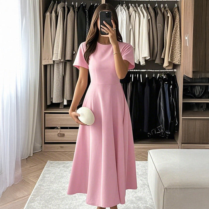 Damen Midikleid mit elegantem Schnitt und weiten Ärmeln Drune