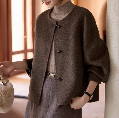 Damen Elegante, warme Strickjacke Drune