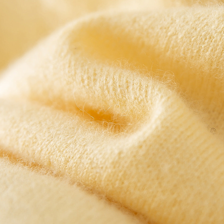 Damen Feinstrick-Pullover mit plüschiger Elefanten-Intarsia und Rippbündchen Drune