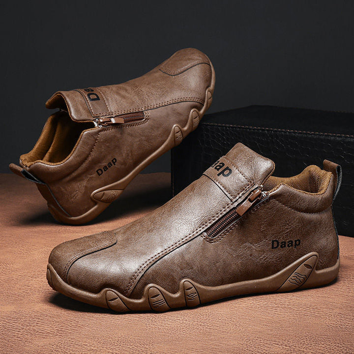 Damen Modische Sneaker mit seitlichem Reißverschluss und ergonomischer Sohle Drune