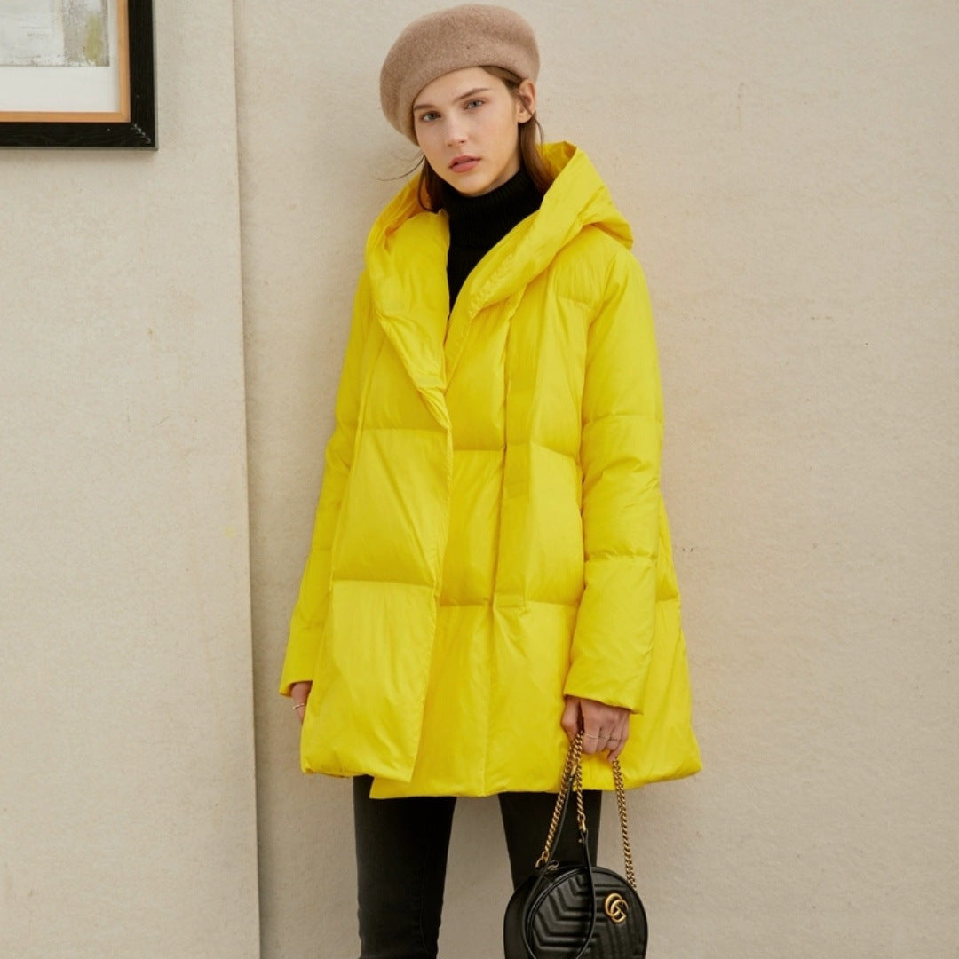 Damen Modische Oversized Daunenjacke Drune