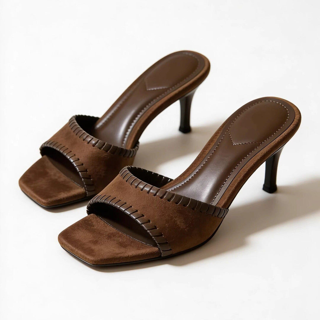 Damen Elegante Sling-Pumps mit filigranem Riemendesign und komfortablem Blockabsatz Drune