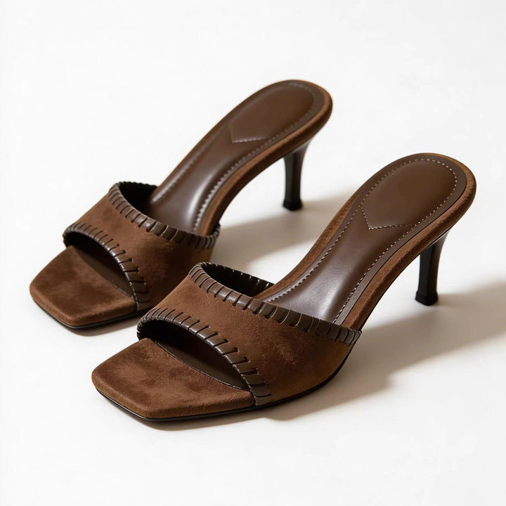 Damen Elegante Sling-Pumps mit filigranem Riemendesign und komfortablem Blockabsatz Drune