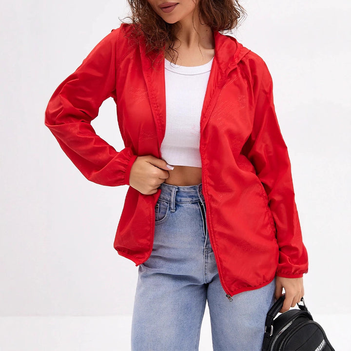 Damen Leichte Übergangsjacke mit Kapuze
