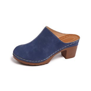 Damen Komfortable Clogs mit blockförmigem Absatz Drune