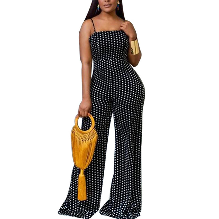 Damen lässiger Jumpsuit mit raffiniertem Rückenschnitt und weitem Bein Drune