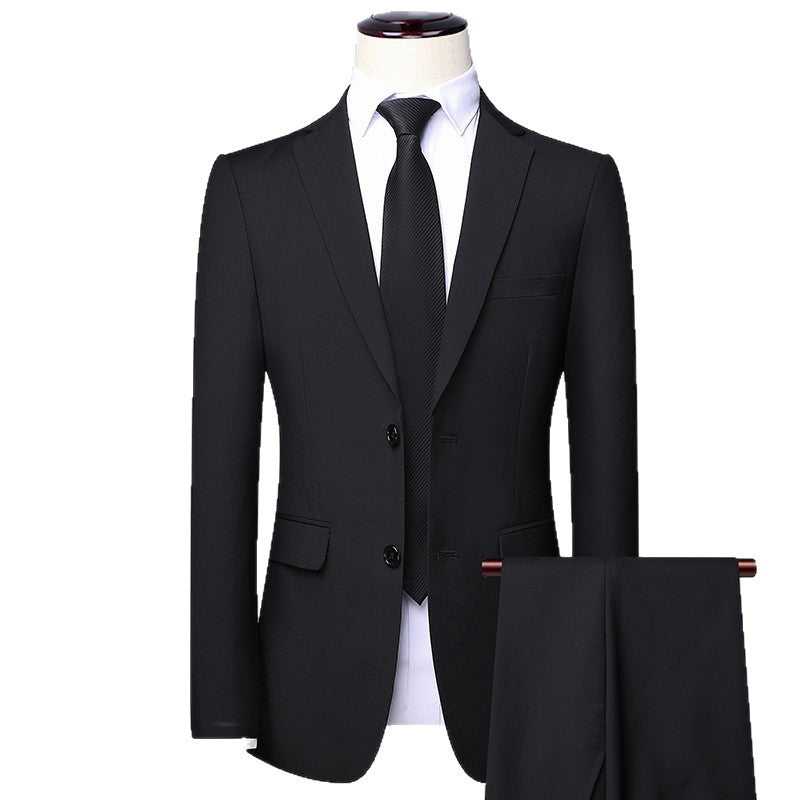 Herren Maßgeschneidertes Slim‑Fit Sakko mit schmalem Revers und Brustpaspeltasche Drune