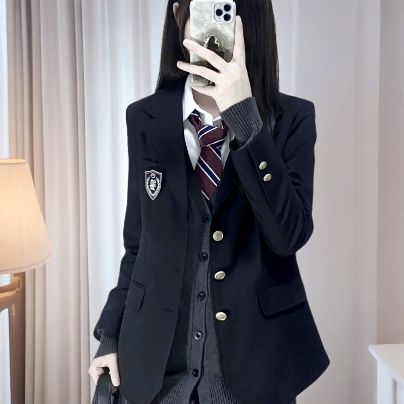 Damen modische Schuluniform Blazer Drune
