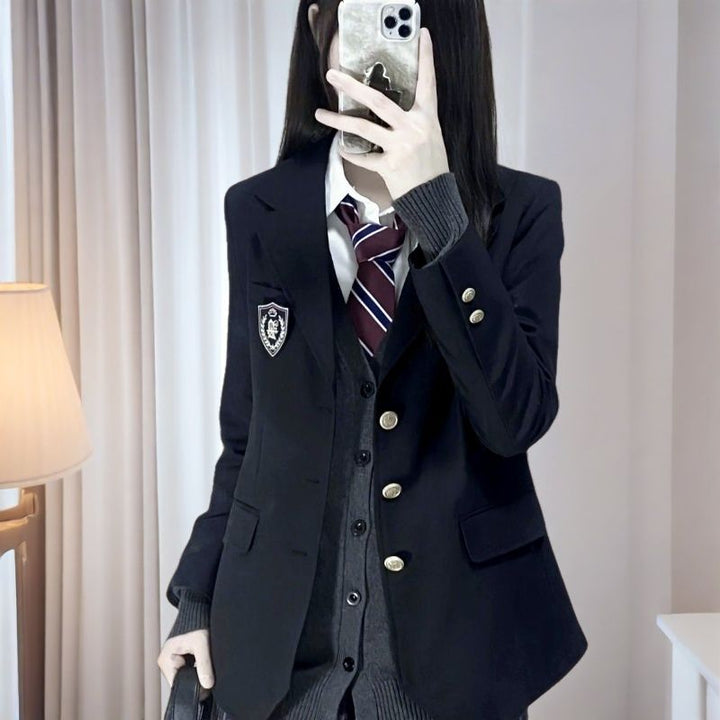 Damen modische Schuluniform Blazer Drune