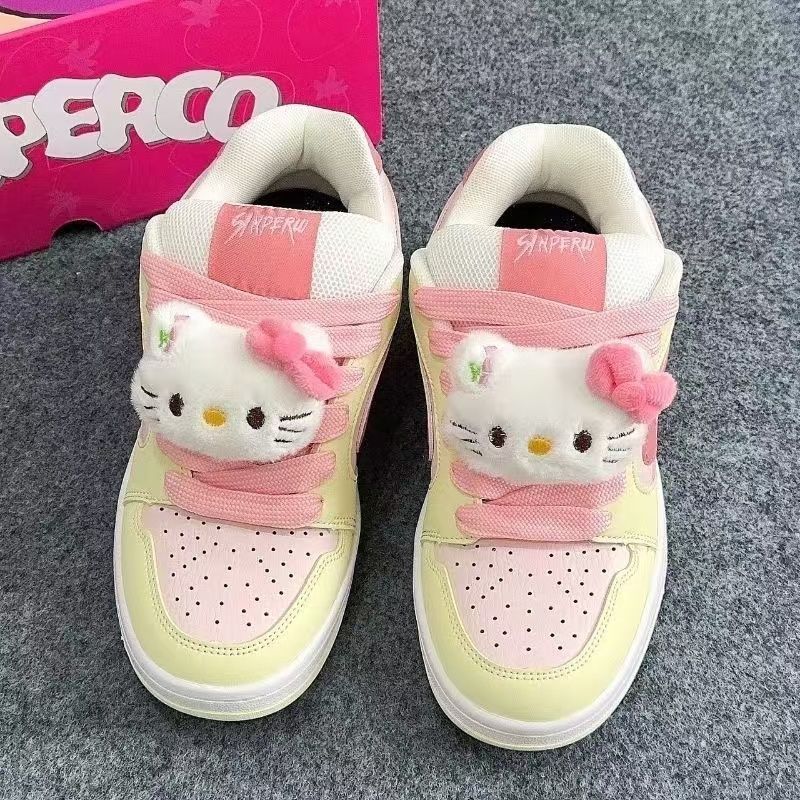 Damen Sportliche Sneakers mit niedlichem Tierdesign Drune
