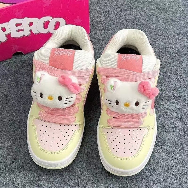 Damen Sportliche Sneakers mit niedlichem Tierdesign Drune