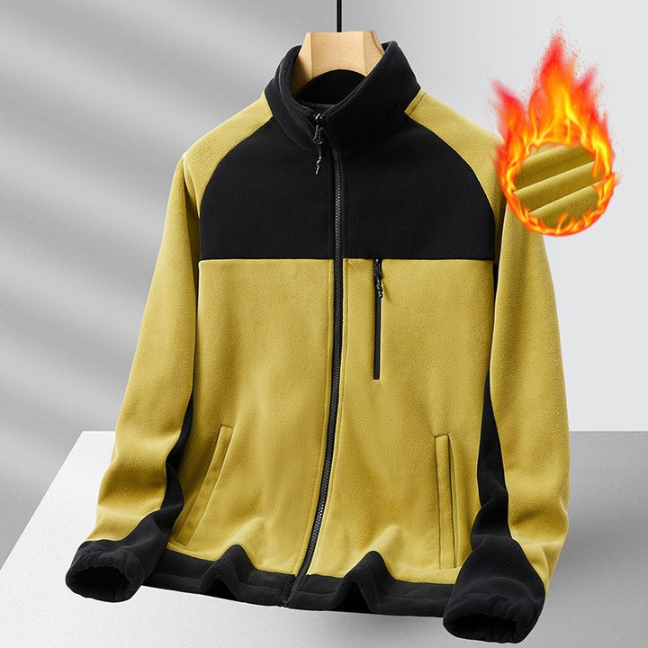 Herren Fleecejacke mit hohem Kragen Drune