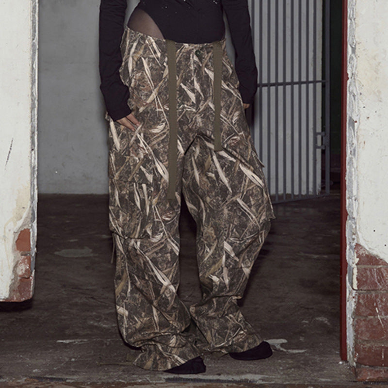 Damen Cargo-Hose mit vielseitigem Camouflage-Design und praktischen Taschen Drune