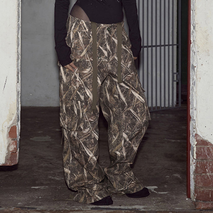Damen Cargo-Hose mit vielseitigem Camouflage-Design und praktischen Taschen Drune