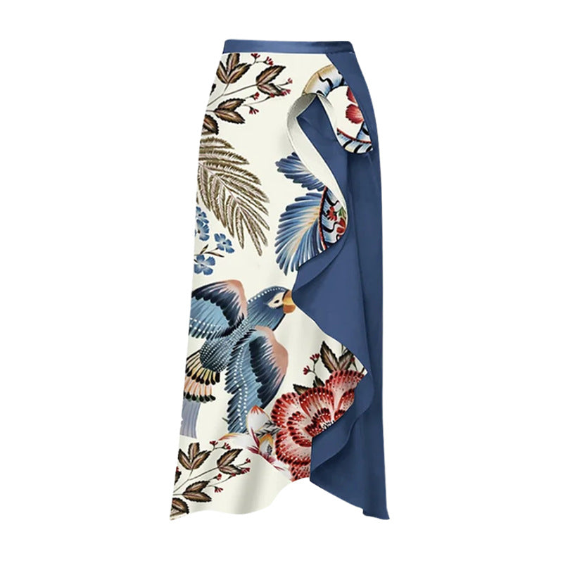Damen Badeanzug-Set mit floralen Rüschen und taillierter Shorts Drune